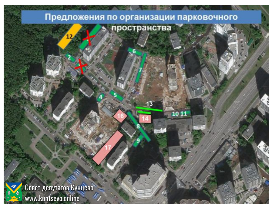 Предложения по организации дорожного движения в 7 квартале Кунцево 1